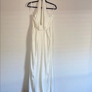 Jill Jill Stuart off white halter gown